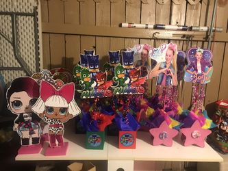 BIRTHDAY PARTY CENTER PIECES 6 x $50