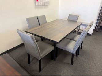 Dining table with 6 chairs