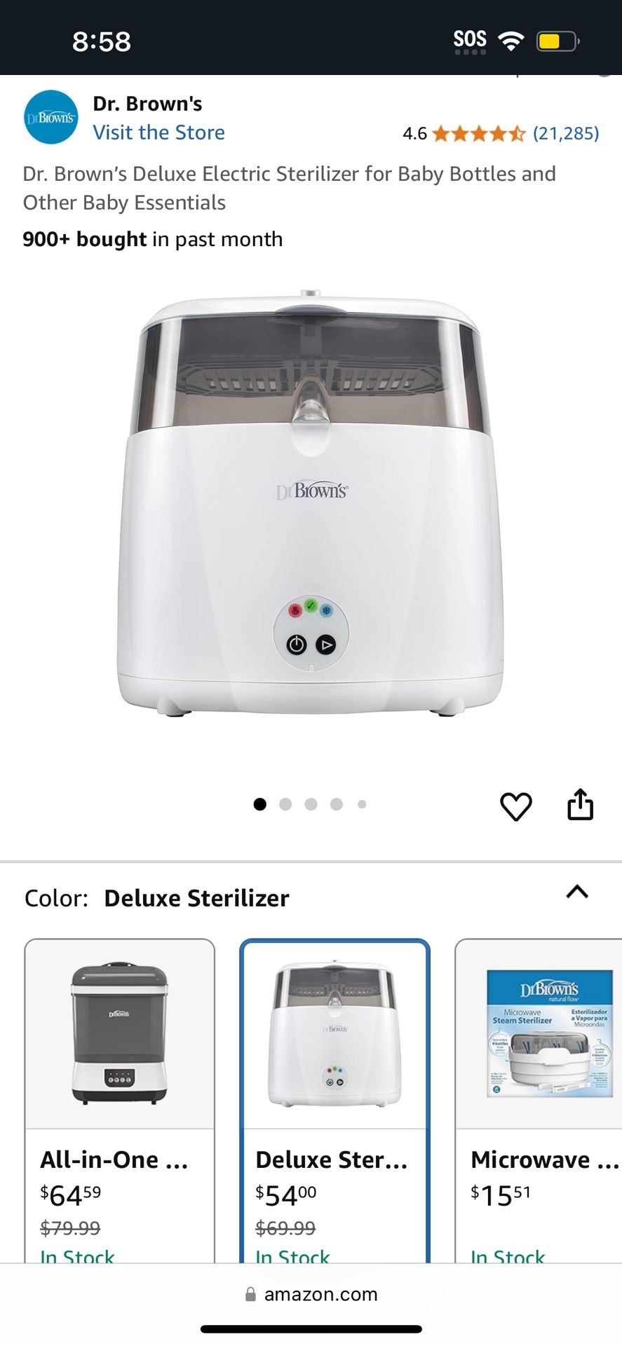 Dr.browns Sterilizer 25$