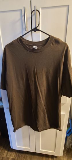 Plain Olive Green Crew Neck T-Shirt