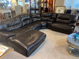 Leather 6 piece Sectional