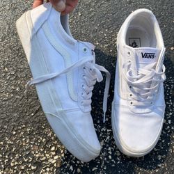 White Vans Size 9.5