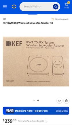 KEF KW1TXRX Wireless Subwoofer Adapter Kit