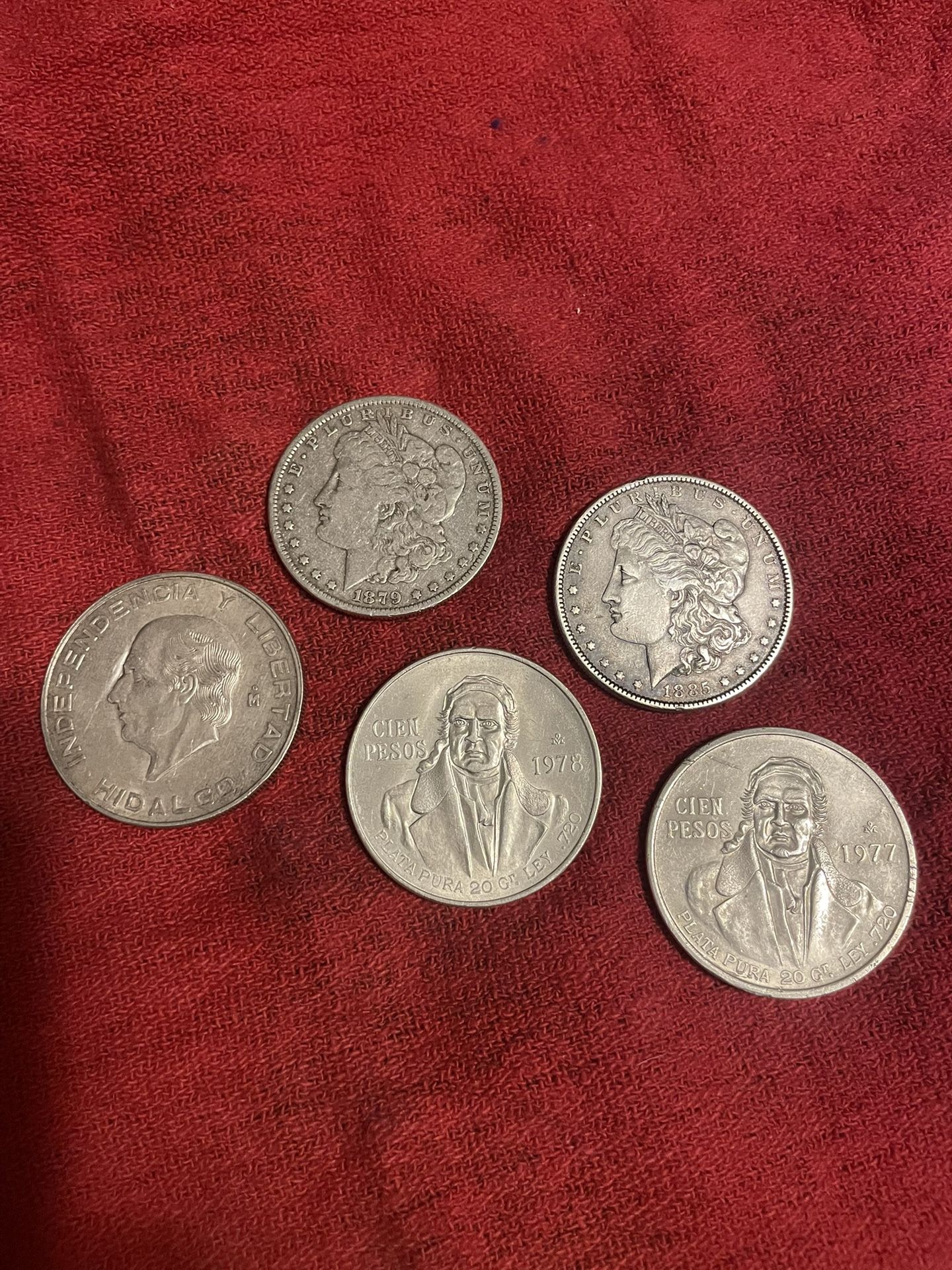 Silver Coins Morgan Mexican