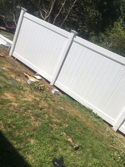 wood or Vinyl Fence