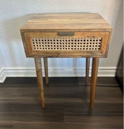 Modern rattan side table/nighstand