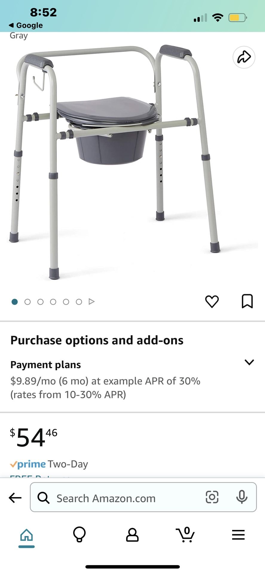 Medline Steel 3in1 Bedside Commode, Portable Toilet for Sale in San