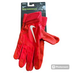 Nike Alpha Huarache Elite Baseball Batting Gloves Red Size XL