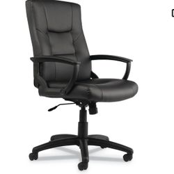 Alera ALEYR4119 Alera Yr Series Executive High-Back Swivel/tilt Leather Chair, Black, Retail $116