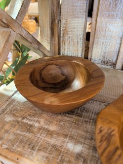 Live Edge Teak Wood Serving Board