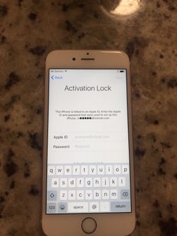 iPhone 6s. Activation locked. Sold as is for parts.