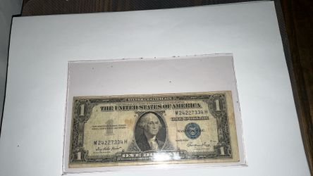 Vintage $1 Dollar Bill