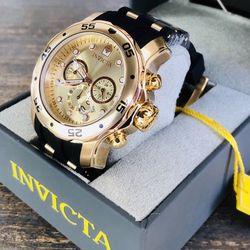 Invicta Watch Brand New Men 48mm RoseGold 100%Authentic