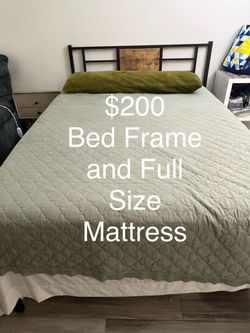 Full Size Mattress and Bed Frame