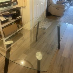Glass Dining Table 