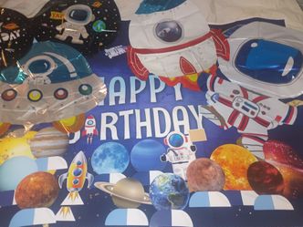Space Party/ Astronaut/ Rocketship Birthday Party decorations/ party supplies