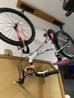 24 In Pink Bike And 18 In Black Bike