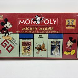 Monopoly Mickey Mouse 75th Anniversary Collector's Edition 2004 NIB Sealed