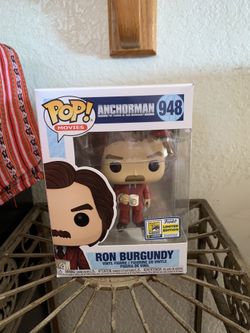Funko Pop Ron Burgundy SDCC Limited Edition Sticker