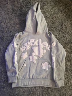 Sp5der Grey Pullover Hoodie