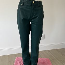 Chico’s Platinum Green Coated Jeans Size  .5