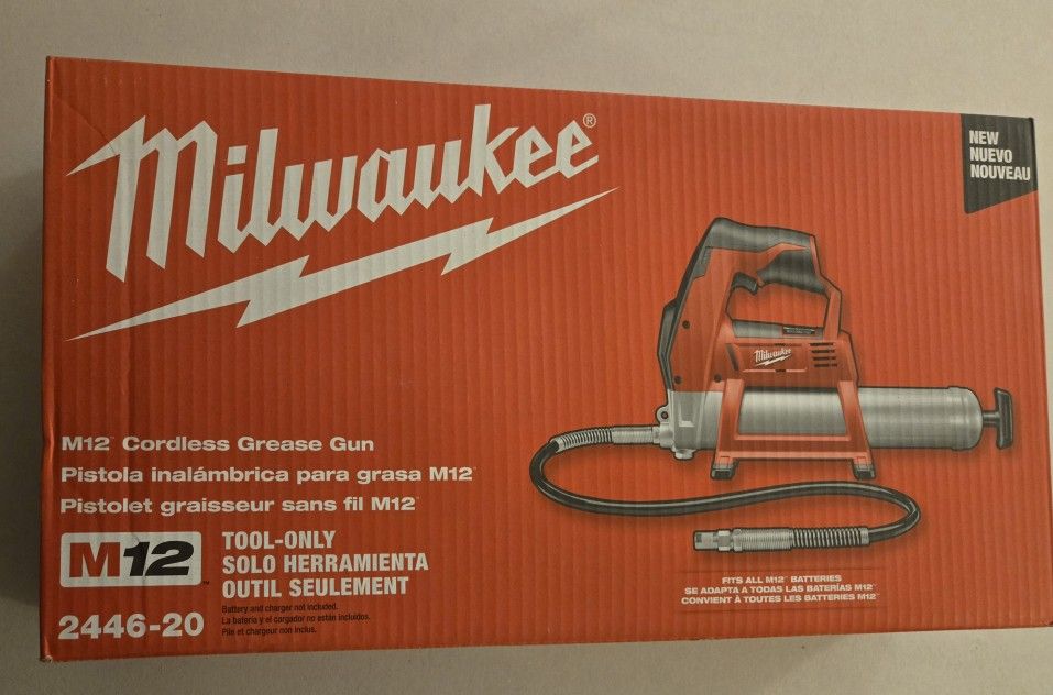 Brand New Milwaukee M12 Grease Gun