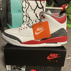Jordan 3 Fire Red size 12