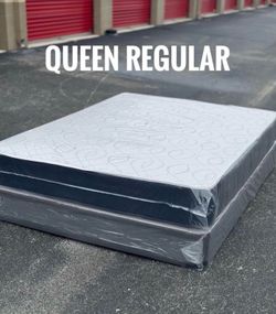 Queen Mattress Set – Medium – Brand New – Delivery Available 🚚