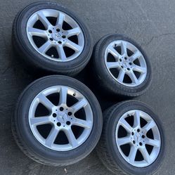 4 — 205/55r16 5x112 5x4.41 Stock Mercedes Wheels Rims Tires