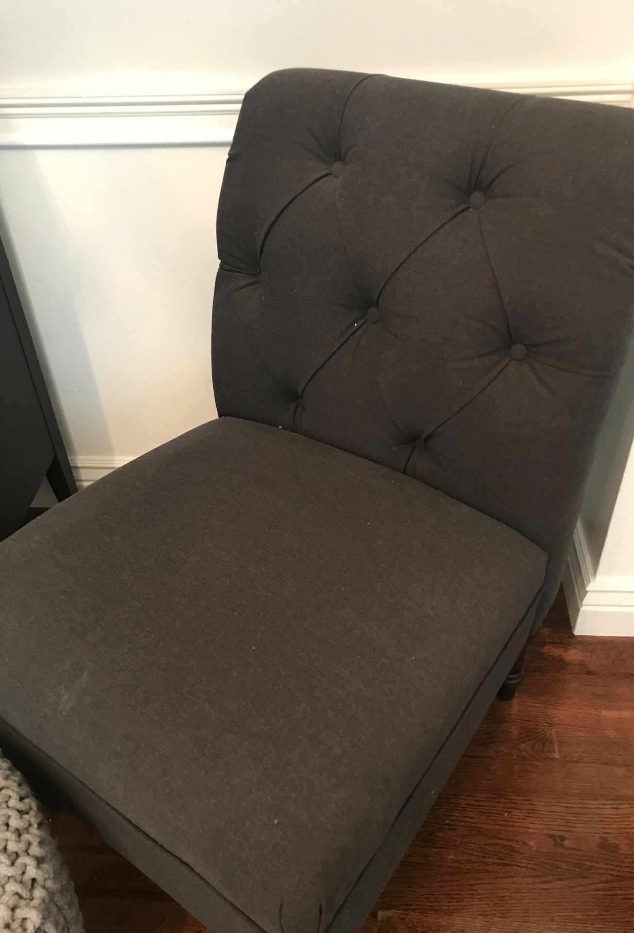 Accent chair and ottoman