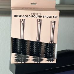 Rose Gold Round Brush Set