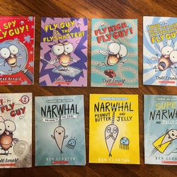 Kids “ Fly Guy” Books & “ Narwhal” Books