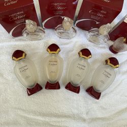 Panthere De Cartier Bottles - Empty Except One Partial See Pricing In Description 