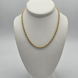 Stunning 18k 16" 3.75mm Rope Chain