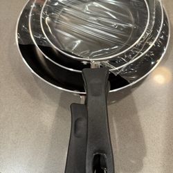 New Faberware 3 Piece Neat Nest Pans