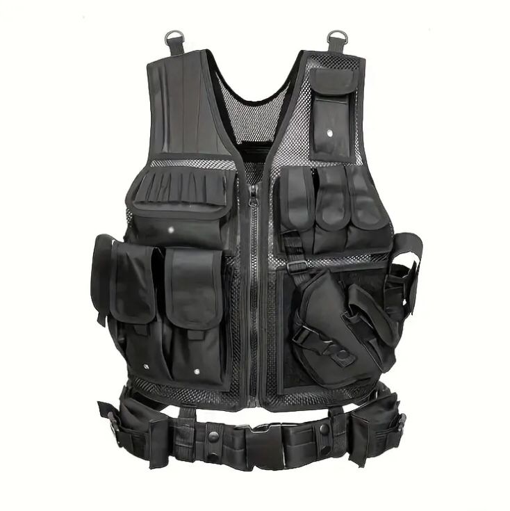 ProVenture Multi-Functional Vest- Breathable, Quick Release, Adjustable, Water-Resistant, and Reflective- Ideal for Outdoor Adventures, Camping, Hikin
