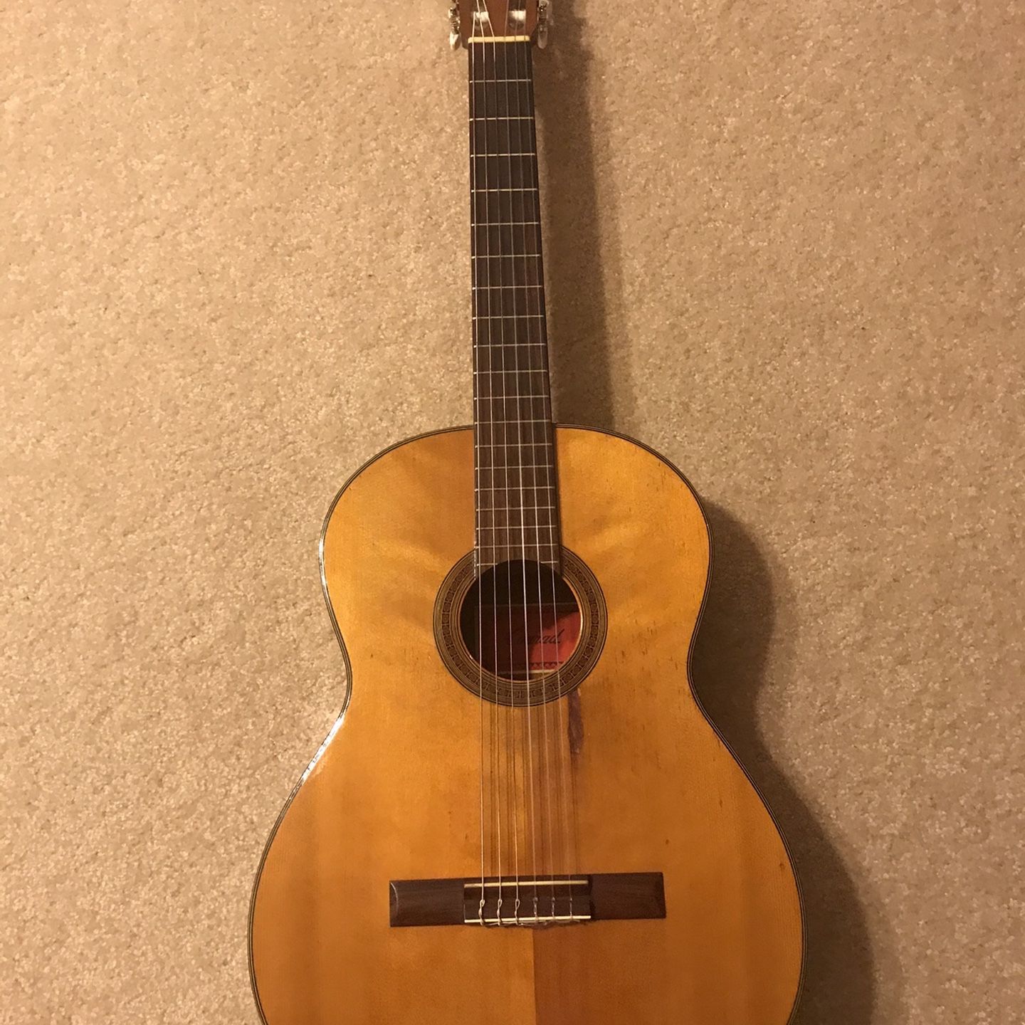 Vintage Nylon Acoustic Guitar