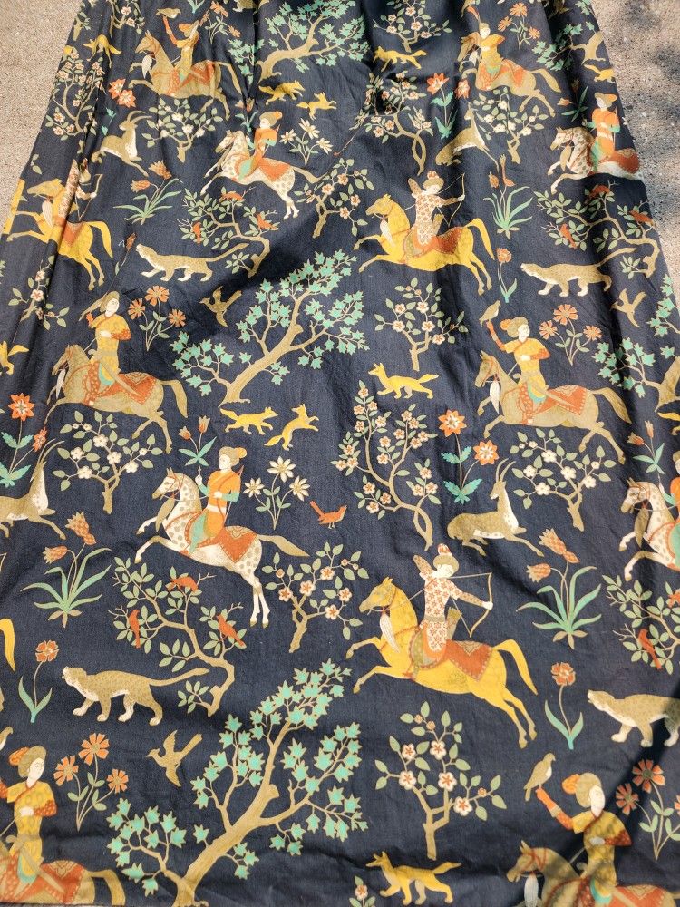 Vintage Curtains Hunting Room