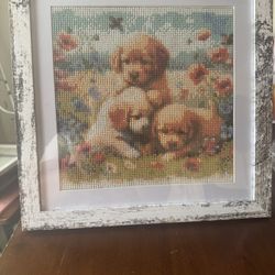 Beautiful Framed Jewel Painting 