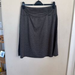 Tranquility Women’s Large L Striped Pull On Skirt