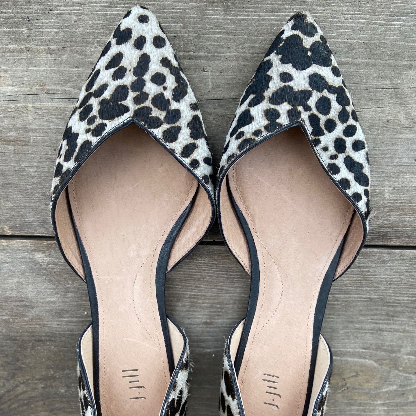 J.Jill Calf Hair D’Orsay Flats - Never Worn!