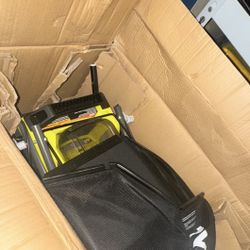 Ryobi cordless 18v push lawn mower kit $250 