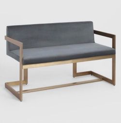 Clean grey bench sofa seating