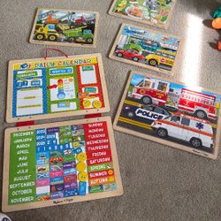 Melissa Doug My First Calendar And Puzzles 