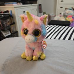 New. Ty. Beanie Boos. Fantasia The Unicorn.