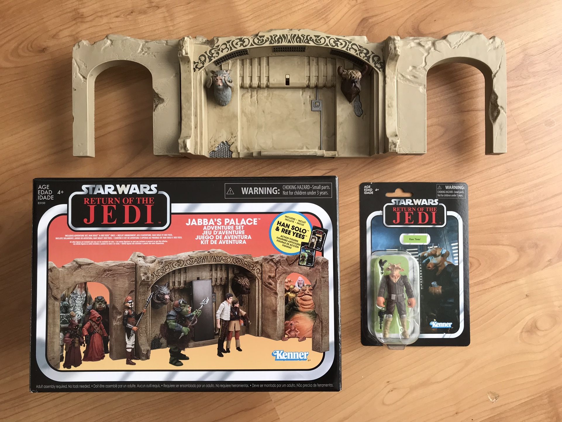 STAR WARS Vintage Collection Jabba’s Palace playset (includes Ree Yees, no Han)