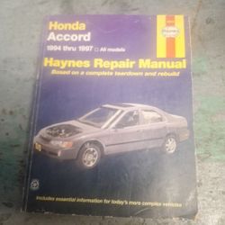 Haynes  Repair Book  Honda,35th Ave And McDowell Phx 