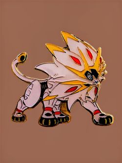 Pokemon Solgaleo 1.5” Enamel Pin Official 2016 Collector's Edition Series