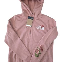 The North Face Womens M Pink Himalayan Bottle Source Pullover Hoodie Embroidered