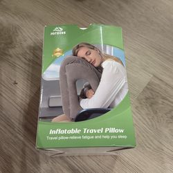 Travel inflatable pillow